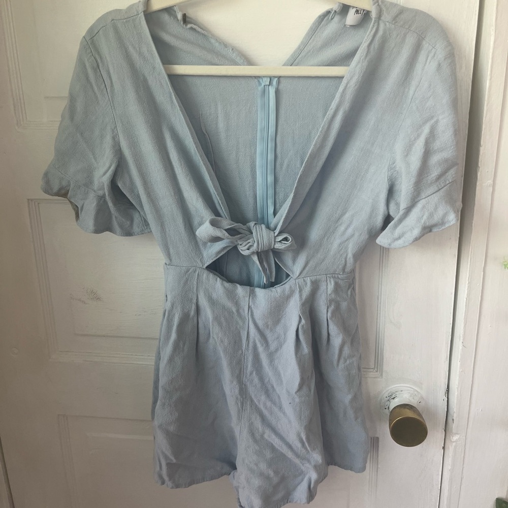 princess polly light blue romper